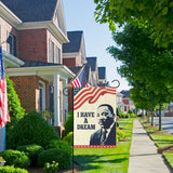 Martin Luther King Jr. Day Garden Flag Famous Advocates of Non-violent Protest Burlap Yard Banners I Have A Dream Double Sided Print Honoring Great Men House Flag Memorial Day Outdoor Decor