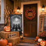 Halloween Gothic Garden Flag Funny Witch Home Outdoor Courtyard Lawn Decor