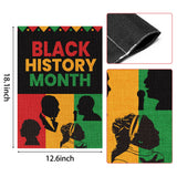 D1resion Black History Month Garden Flag African American Country Celebration Festival Decorations Burlap Front Yard Flags Double Sided Print Vertical House Flag for Home Outdoor Lawn 12.6 X 18.1 In