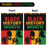 D1resion Black History Month Garden Flag African American Country Celebration Festival Decorations Burlap Front Yard Flags Double Sided Print Vertical House Flag for Home Outdoor Lawn 12.6 X 18.1 In