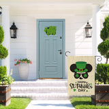 D1resion 2Pcs Holiday Garden Flags Set Cartoon Mouse Burlap Valentine's Day Yard Flag Double Sided Print Vertical St. Patrick's Day House Flags Holiday Decorations for Home Outdoor Lawn 12.4 X 18.1 In