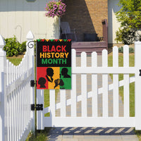 D1resion Black History Month Garden Flag African American Country Celebration Festival Decorations Burlap Front Yard Flags Double Sided Print Vertical House Flag for Home Outdoor Lawn 12.6 X 18.1 In